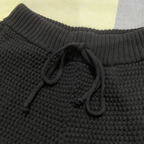 Casablanca Black Knit Shorts with Green Trim - Picture 2 of 8